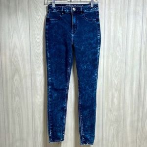 American Eagle Hi Rise Acid Wash Jeans